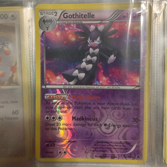 pokemon gothitelle card Gothitelle (57/124) [Black & White: Dragons Exalted] Lightly Played main image 1